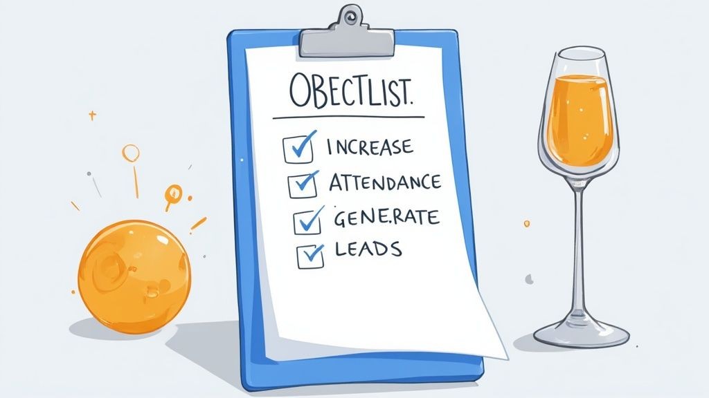 A bar chart from Bizzabo showing the primary motivations for attending virtual and in-person events. For both, networking and education are the top two reasons.